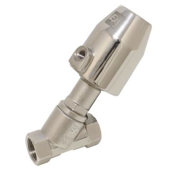 Pressure actuated valve, G1/2", SK50-brass, AX, stainless steel/PTFE, normally closed, with dem fl