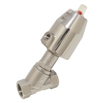 Pressure actuated valve, G1 / 2 ", SK50-brass, OS, to stainless steel / PTFE, calm with medium