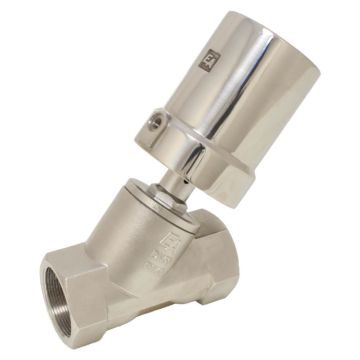 Pressure actuated valve, G1 ", SK80-brass, to stainless steel / PTFE, calm with medium