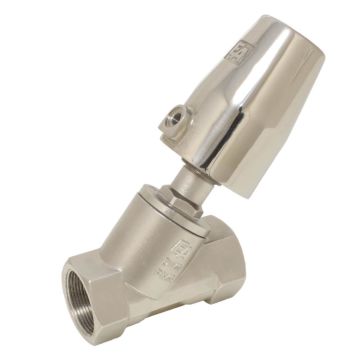 Pressure actuated valve, G1 ", SK63-brass, to stainless steel / PTFE, calm with medium