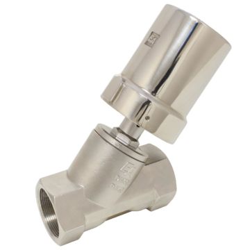 Pressure actuated valve, G1 ", SK80-brass, Stainless steel / PTFE Normally open against mediu