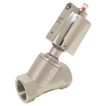 Pressure actuated valve, G1 ", SK63-brass, OS, Stainless steel / PTFE Normally open against mediu