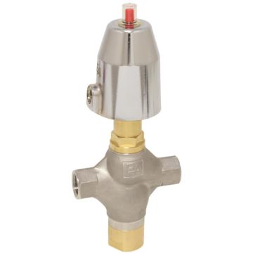 3/2-pressure-controlled valve, G1 / 2 ", SK50-bras, Stainless steel / PTFE, split function