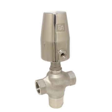 3/2-pressure-controlled valve, G1 / 2 ", SK50-bras, Stainless steel / PTFE, split function