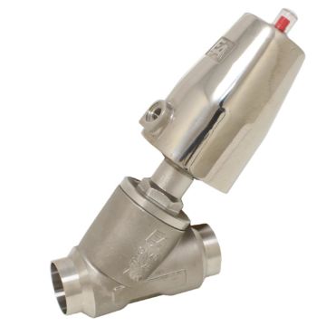 Pressure actuated valve, DN40, SK63-brass, OS, to stainless steel / PTFE, calm with medium