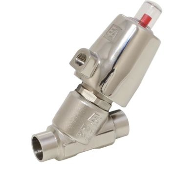 Pressure actuated valve, DN10, SK32-stainless stee, Stainless steel / PTFE, acting against medium