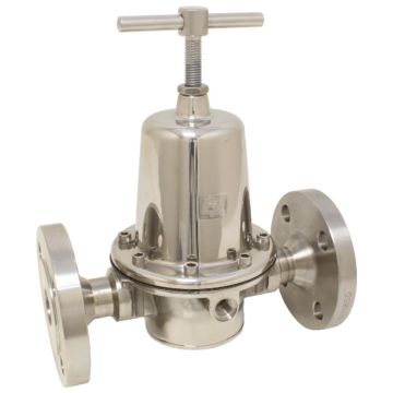 Pressure Reducer DN15, stainless steel / EPDM, FL, Inlet pressure: max.8bar, outlet pressure: 0.2-3ba