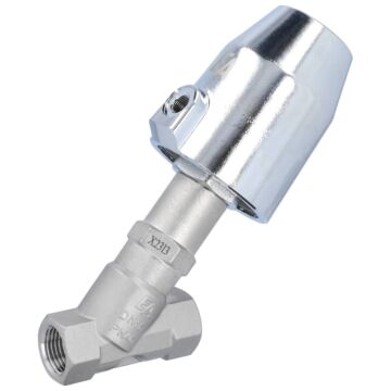 Druckgesteuertes Ventil, 1/2"-NPT, SK50-Ms. Edelstahl/PTFE, Ruhe zu, mit Medium