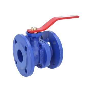 Kugelhahn DN50, PN16, voller Durchgang GGG-40/PTFE-NBR/Edelstahl