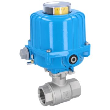 Kugelhahn-ZU, 1", mit Antrieb-NE03 Ed./PTFE-FKM, 230V 50Hz, Laufzeit 12sek.