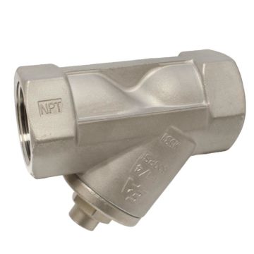 Schmutzfänger 1/2"-NPT, 600PSI Edelstahl 1.4408, Einfachsieb 0.5mm