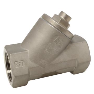 Non-Return valve 1/2"-NPT, 600PSI, stainless steel 1.4408/PTFE