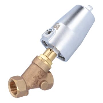 Druckgesteuertes Ventil, G1", SK63-Ms., OS Rotguß/PTFE, Ruhe zu, mit Medium