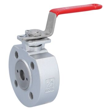 Compact ball valve DN15, PN16 / 40, Steel / PTFE FKM / stainless steel, ISO5211