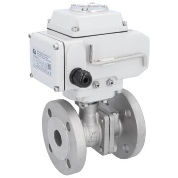 Kugelhahn-ZP, DN25, mit Antrieb LE05, 230V AC Edelstahl 1.4408, PTFE-FKM, Laufzeit ca. 20sek.