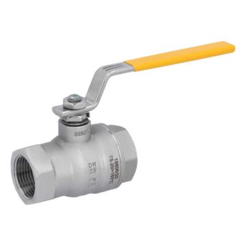 Ball Valve DIN-DVGW 1 "stainless steel/PTFE-FKM, P, for gases according to DVGW work PN1-5