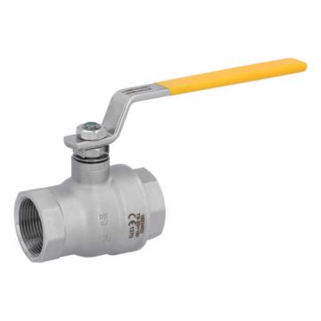 Kugelhahn DIN-DVGW 11/4", Edelst./PTFE-FKM, PN40 für Gase nach DVGW-Arbeitsblatt PN1-5