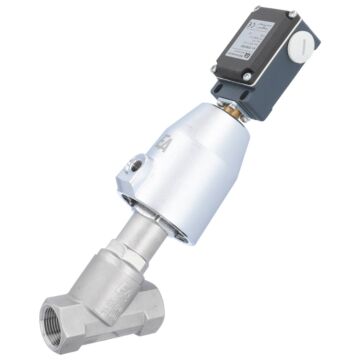 Pressure actuated valve, G3 / 4 ", SK50-brass, ES Stainless steel / PTFE, acting against medium