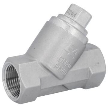 Rückschlagventil 3/4", PN40 Edelstahl 1.4408/PTFE