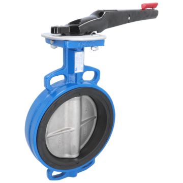 Butterfly valve DN250, PN10 / 16, length EN558-20, Cast iron-40 / FKM / stainless steel 1.4408, ISO 5