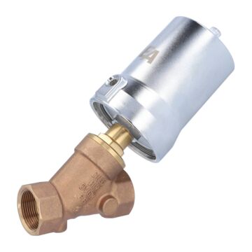 Druckgesteuertes Ventil, G11/4", SK80-Ms., OS Rotguß/PTFE, Ruhe zu, gegen Medium