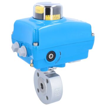 Ball valve ZK, DN15, with drive-NE05, Steel / PTFE FKM, 24V DC, running time approx 8sec