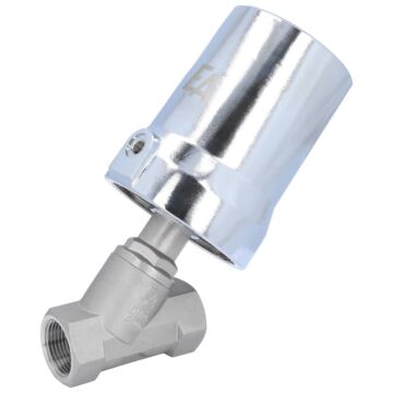 Pressure actuated valve, G1", SK80-brass Stainl.steel/PTFE, normally closed, against medium