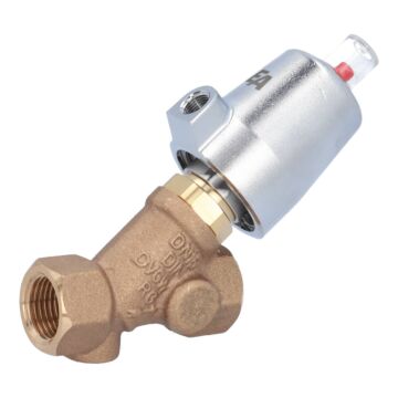 Druckgesteuertes Ventil, G1/2", SK32-Ms., OS Rotguß/PTFE, Ruhe zu, mit Medium