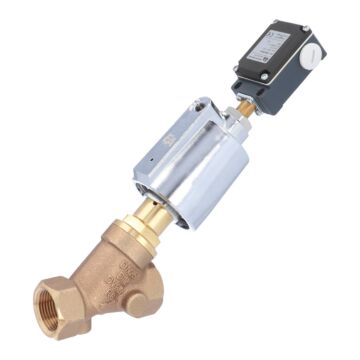 Pressure actuated valve, G1 ", SK50-brass, ES, Rotguß / PTFE, to rest against Medium