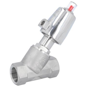 Druckgesteuertes Ventil, 3/4"-NPT, SK32-Ed., OS Edelstahl/PTFE, Ruhe zu, mit Medium