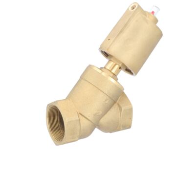 Druckgesteuertes Ventil, G2", SK63-Ms., OS Ms/PTFE-NBR, Ruhe auf, gegen Medium