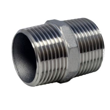 Hexagon Nipple (conical) 1/2"NPT, stainless steel 1.4408