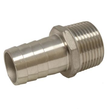 Hose nozzle 3/8" (DIN2999) x 7mm, stainless steel 1.4408