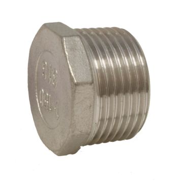 Hexagon plug 1/8" (DIN2999), stainless steel 1.4408