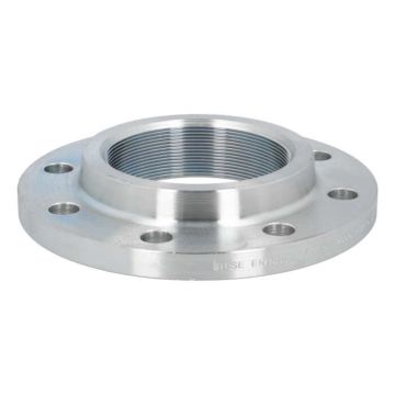 Threaded flange DN100-G4", PN16, DIN2566, galvanised steel