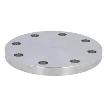 Blind flanges DN80, PN16, EN 1092-1 Type 05, stainless steel 1.4571