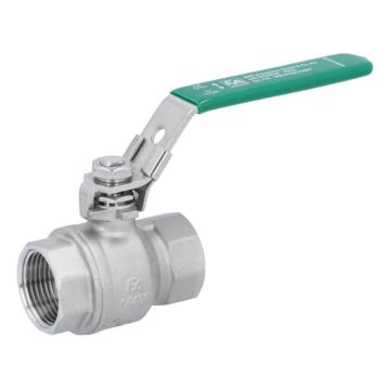 Ball valve 1", DIN-DVGW W570, PN40, stainless steel/PTFE, female thread