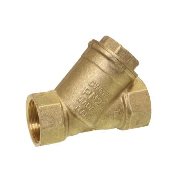 Strainer 1/4 ", PN20, brass, Mesh width 0.5 mm