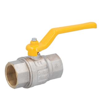 Ball Valve DIN-DVGW 11.4 "brass / PTFE, PN30, for gases according to DVGW work PN1-5