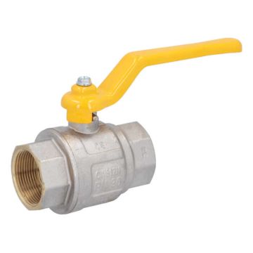 Ball Valve DIN-DVGW 2.11 "brass / PTFE, PN30, for gases according to DVGW work PN1-5