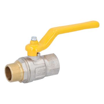 Ball Valve DIN-DVGW 3/4 "-Innen / outside, brass /, for gases according to DVGW work PN1-5