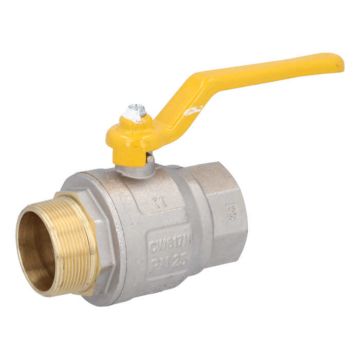 Ball valve DIN-DVGW 2 "-Innen / outer brass / PTFE, for gases according to DVGW work PN1-5