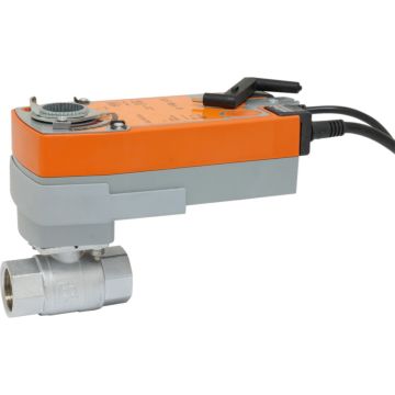 Ball valve-KA, 1/2", actuator BE20, oper.time: 75s, brass/PTFE-FKM, AC: 24-240V / DC: 24-125V