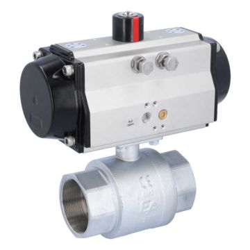 Ball valve KA 2/21 ", with drive OE95, Brass / PTFE FKM, spring return