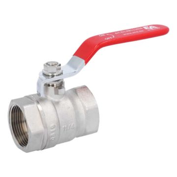 Ball Valve 11/4", PN30, brass/PTFE, female/female