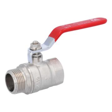 Ball Valve 1", PN30, brass/PTFE, female/male