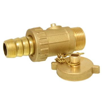 Filling and drain valve, 3/8 ", PN12, Brass / PTFE-NBR