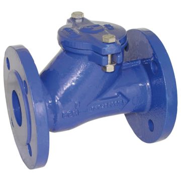 Ball check valve DN150 flange 0.2-10bar, Cast iron-40 / metal-NBR / NBR, length EN558-1 row