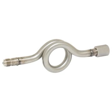 Siphon, circular shape, 1/2 ", stainless steel 1.4, PN25, pin / clamping sleeve