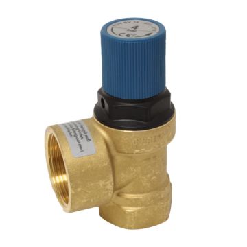 Safety valve 1 "brass / EPDM, Pressure: 4 bar